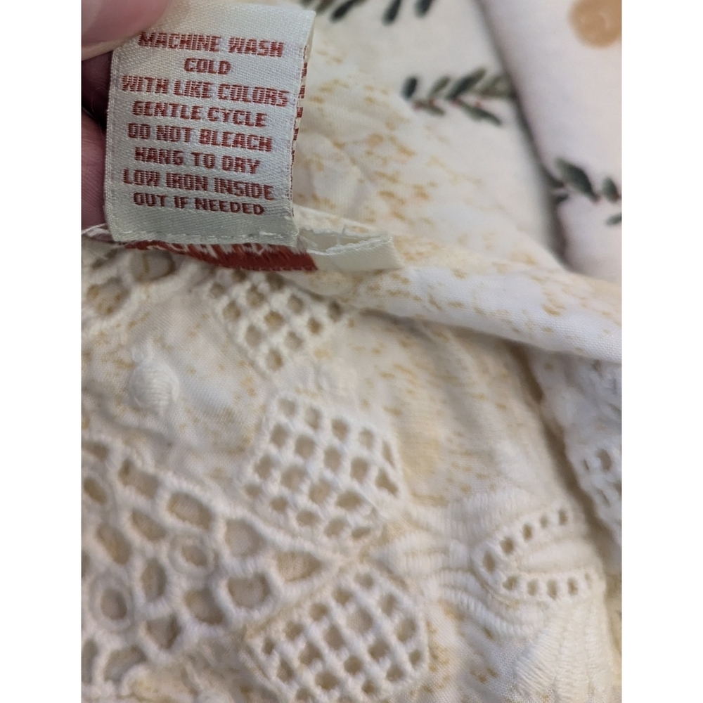 Sundance Catalog Lace Floral Patchwork Dress Size Large - Picture 5 of 6
